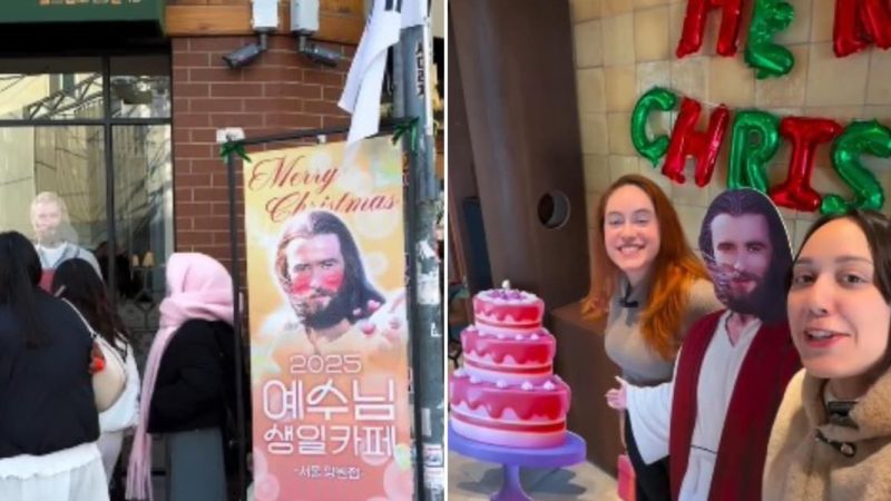 Cafeteria temática de Jesus evangeliza jovens no Natal na Coreia do Sul