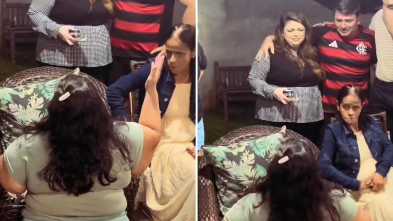 Mãe se emociona e ora ao ver reconciliação dos filhos após anos: ‘Orei por isso’