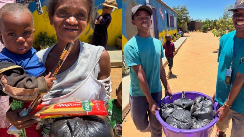 Missão dá 2 toneladas de arroz como presente de Natal à famílias em Madagascar