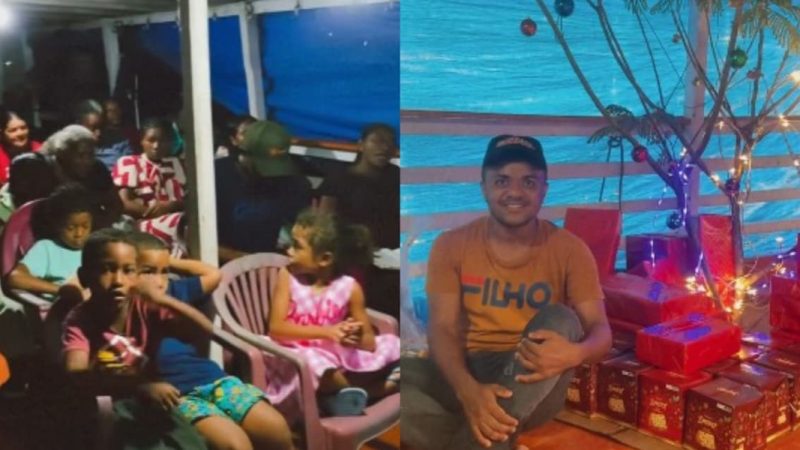 Sem templo, missão celebra 1° Natal dentro de barco em Quilombo: “Cristo chegou”