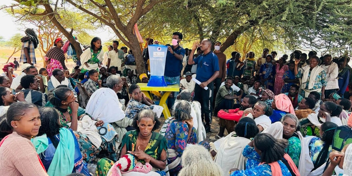 Em meio à seca, missão leva mais de 64 toneladas de alimento a comunidade remota na Etiópia