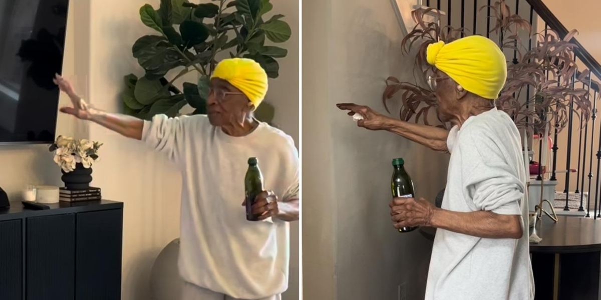 Idosa de 92 anos inspira ao orar e ungir a casa: ‘Temos paz em nosso lar’