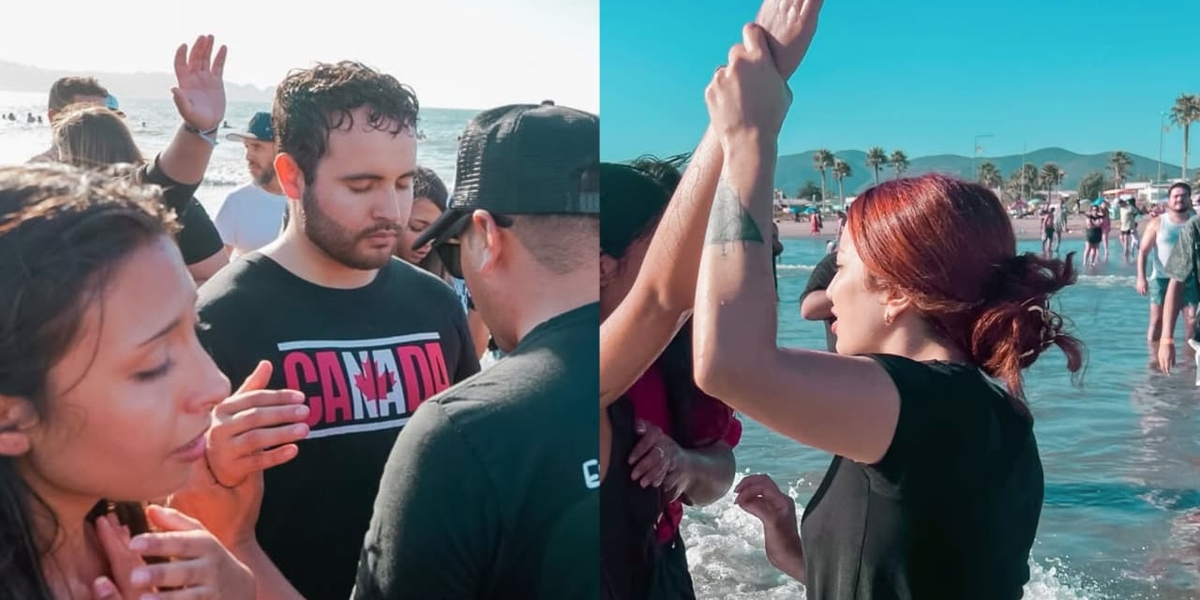 Cristãos evangelizam em praias do Chile e levam centenas ao batismo: “Fome por Jesus”