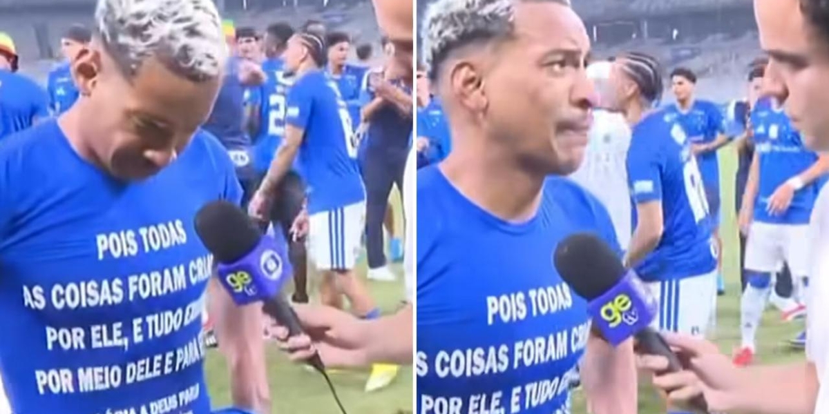 Após título do Cruzeiro, jogador testemunha cura de depressão: “Deus me deu alegria”