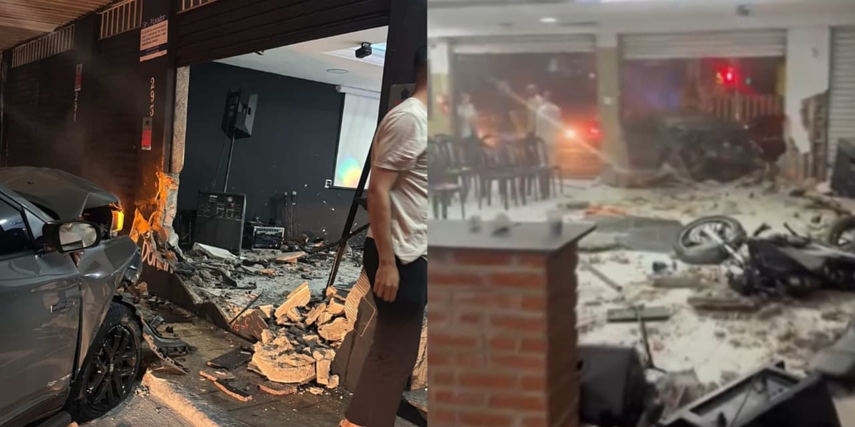 Bandido que fugia da polícia bate com carro em igreja e acaba aceitando Jesus