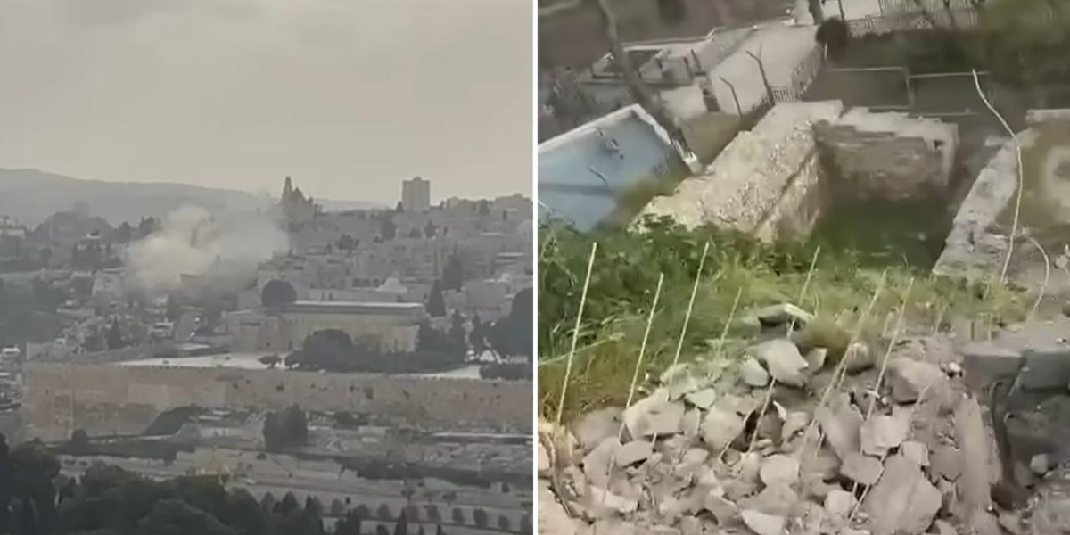 Irã volta a atacar Jerusalém e destroços de míssil caem perto do Monte do Templo