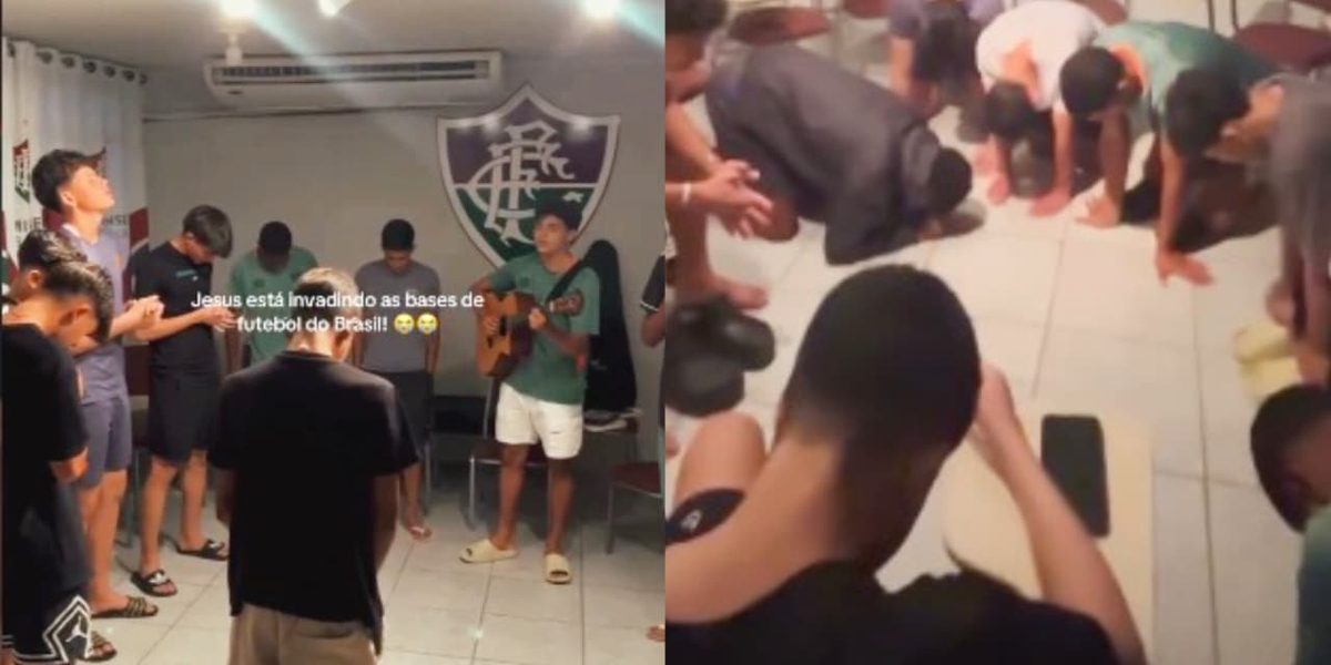 Jogadores da base do Fluminense fazem célula no clube: “Mover de Deus”