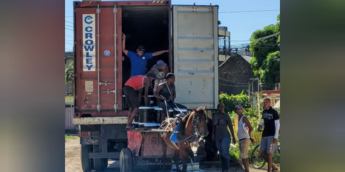 Missão envia contêineres com comida a Cuba em meio ao aumento da pobreza