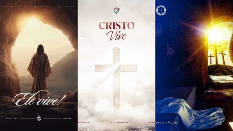 Apenas 7 clubes do Brasileirão celebram a Páscoa referindo Jesus