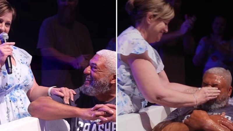 Após anos orando pelo marido, mulher o batiza em igreja nos EUA: “Deus restaurou tudo”