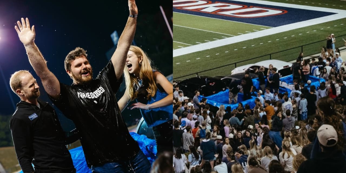 Batismo é feito em mais uma universidade dos EUA: “Batizamos até depois da meia-noite”