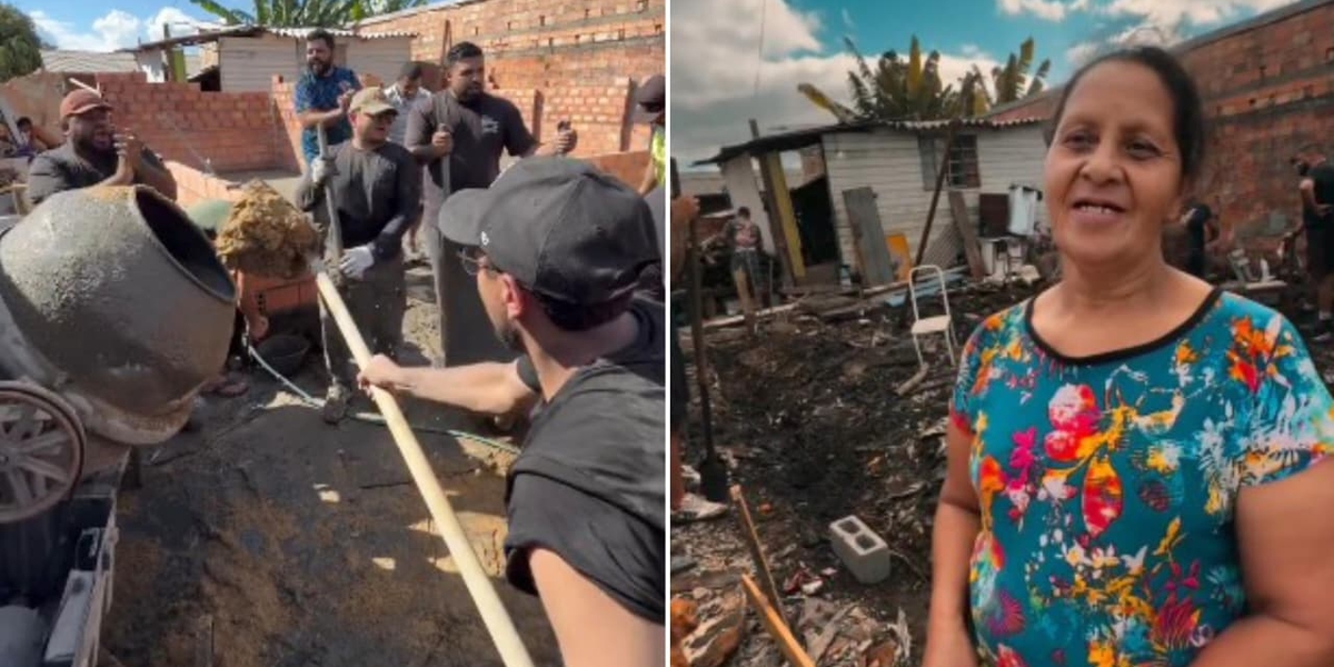 Igreja se une para construir casa a mulher em dificuldade: “Não cansemos de fazer o bem”
