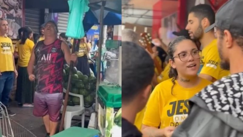 Mesmo sob chuva, cristãos evangelizam em feira e levam 109 pessoas a Jesus: “A fé aumentou”