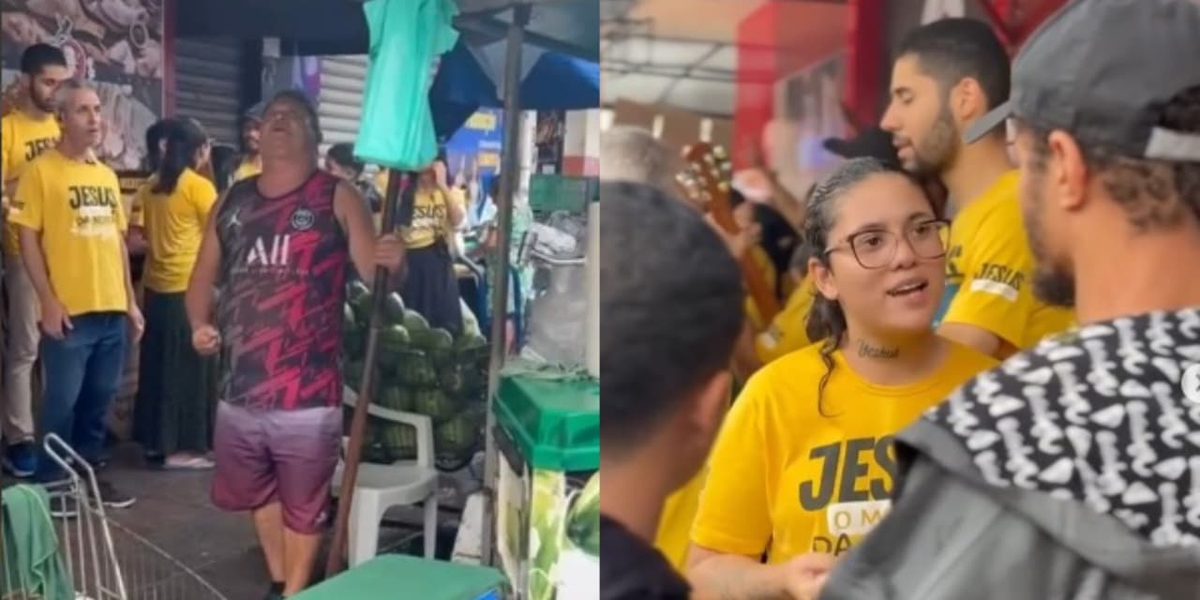 Mesmo sob chuva, cristãos evangelizam em feira e levam 109 pessoas a Jesus: “A fé aumentou”