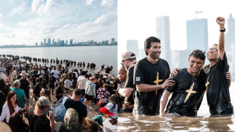 Mil pessoas são batizadas em rio da Austrália na Sexta-feira Santa: “Nova vida”