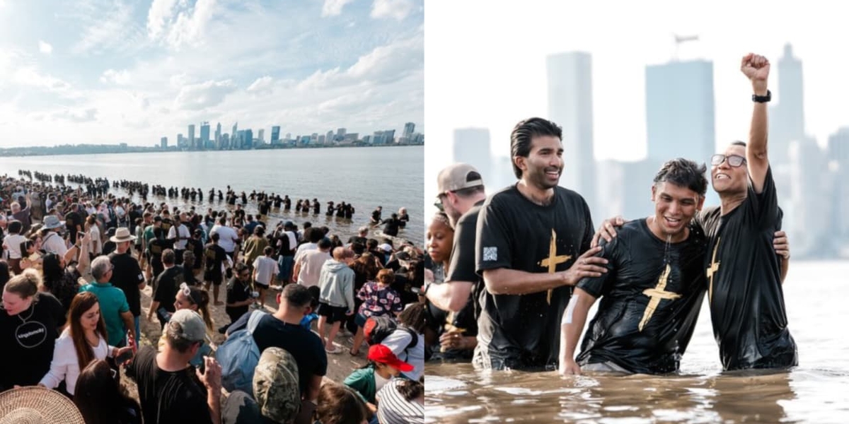 Mil pessoas são batizadas em rio da Austrália na Sexta-feira Santa: “Nova vida”