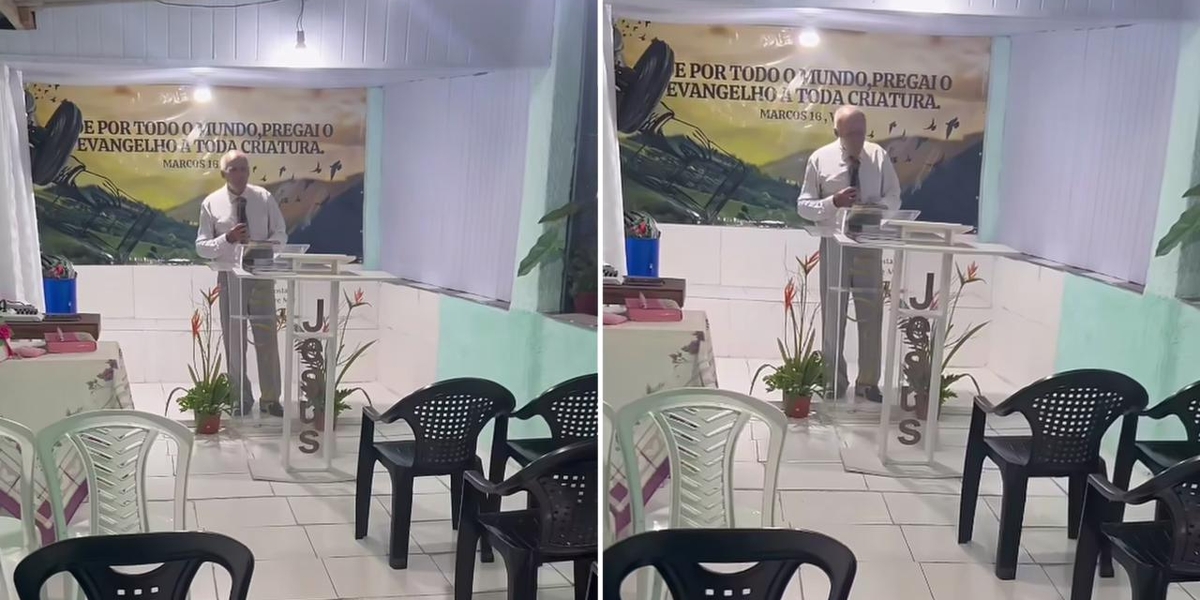 Pastor emociona ao pregar em igreja vazia no Rio: ‘Deus estava presente’