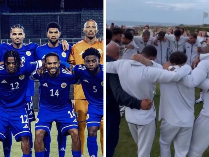 Seleção de Curaçao viraliza ao louvar a Deus antes da Copa